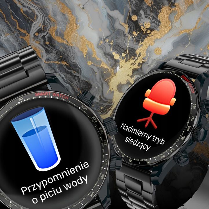 Smartwatch Zegarek Menu Męski Rozmowy Polskie Sport Amoled Smart Watch