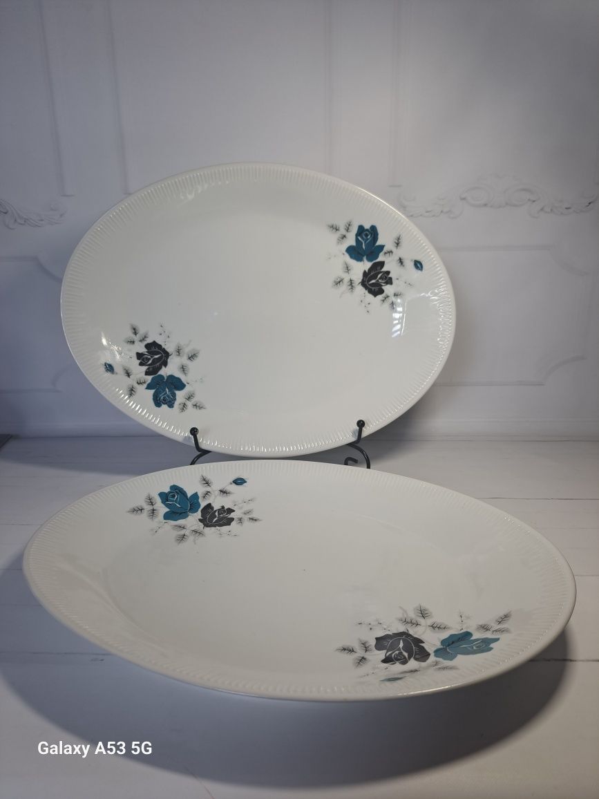 Patery półmiski Porcelana Włocławek Fajans Retro vintage