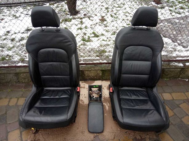 Шкіряні сидіння (кожаные сидения) Skoda Superb II з підігрівами
