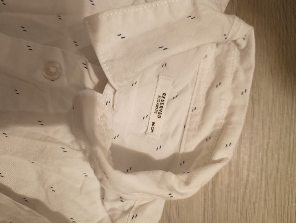 2 szt koszuli z długim rękawem dla chłopczyka next i Reserved