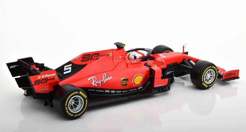 1/18 ferrari sf90 vettel 2019 (bburago) fórmula 1