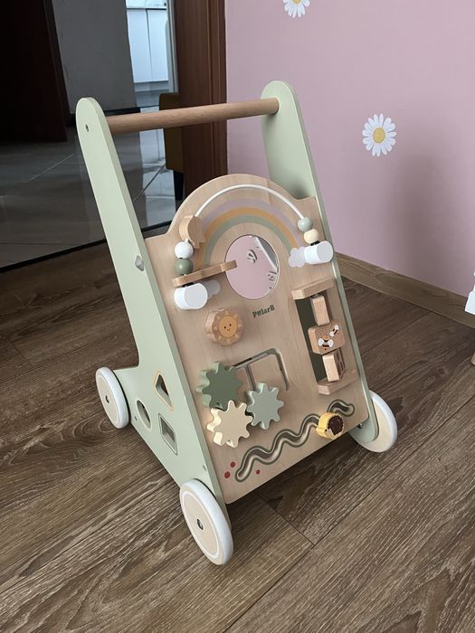 Drewniany Pchacz Chodzik Edukacyjny Viga PolarB