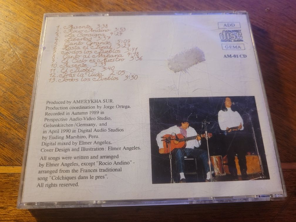 CD Amerykha Sur - Canto Al Mañana 1990 AM-01 CD Germany