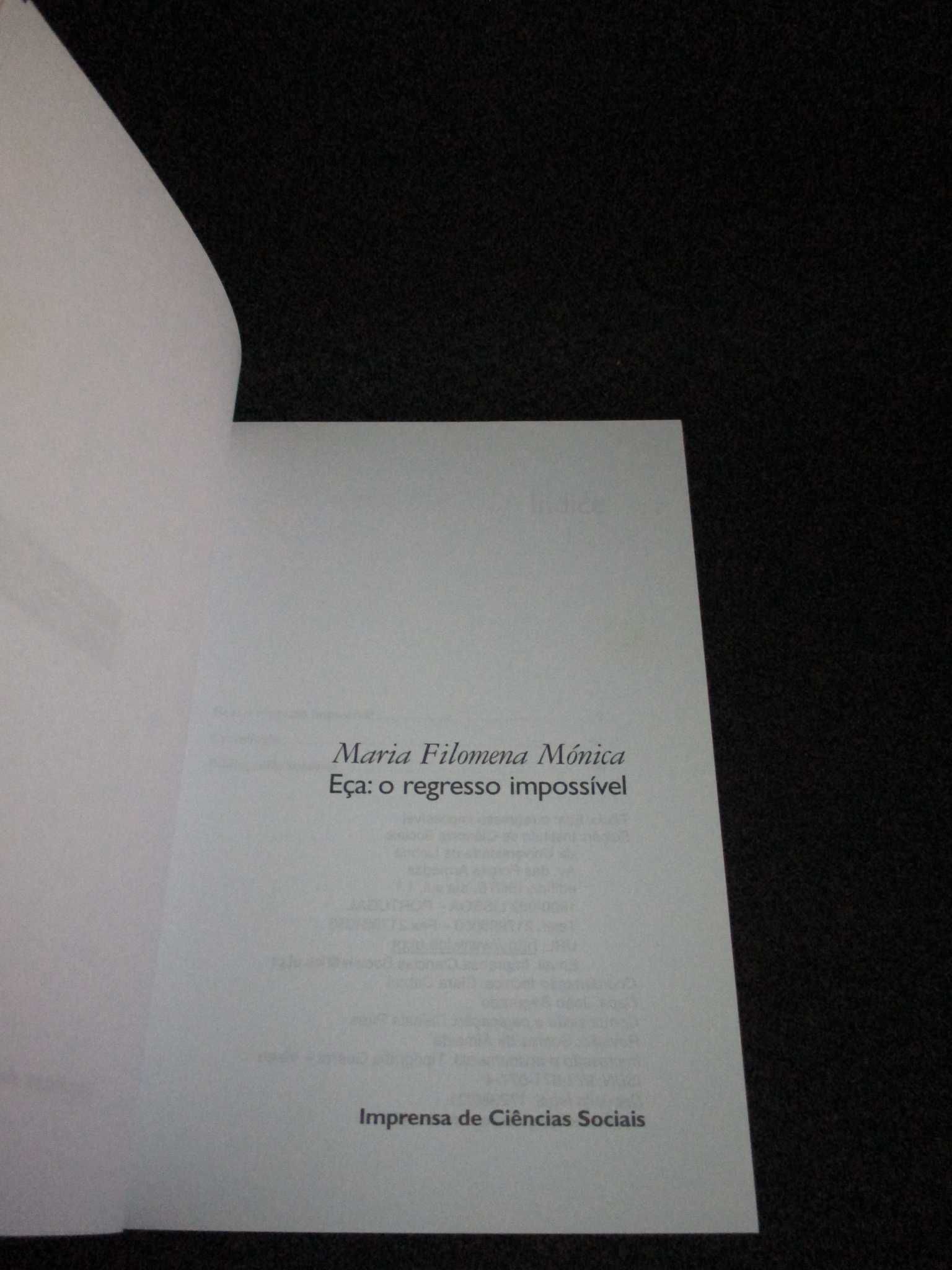 Livro Eça O regresso impossível Maria Filomena Mónica