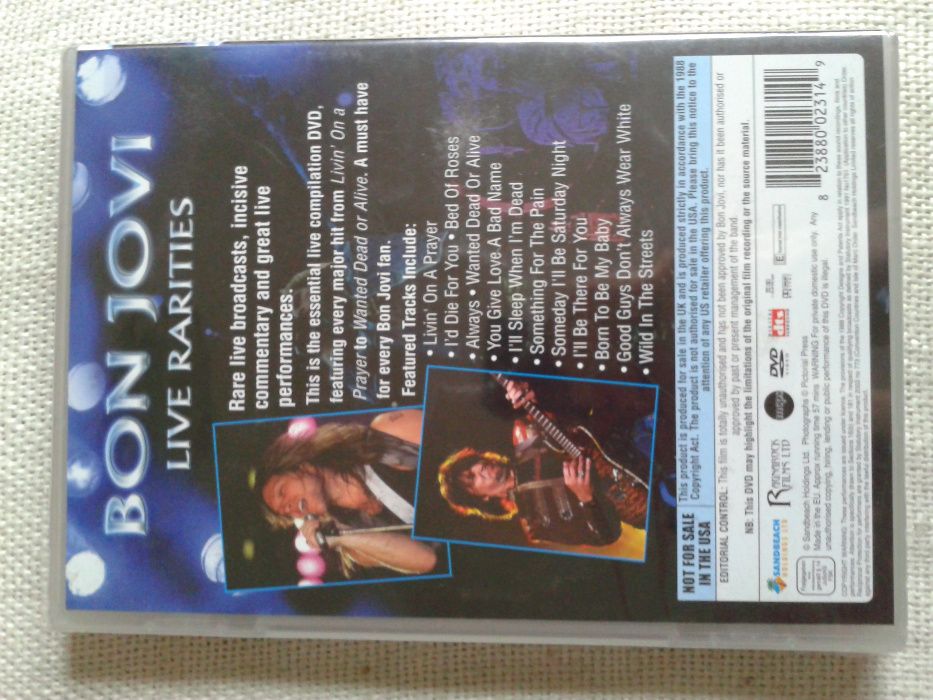 Bon Jovi - Live Rarities DVD