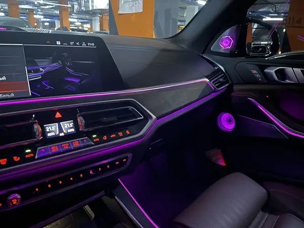 Колонки аудио подсветка Bmw G05 G07 X5 X7 bowers & wilkins