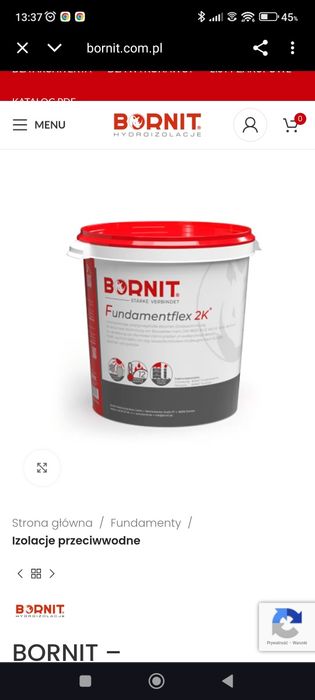 BORNIT fundamentflex 2k izolacja fundamentów