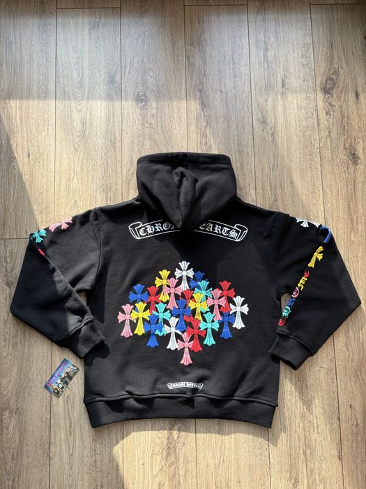 Chrome Hearts Multi Color Cross Cemetery Hoodie (Black) (Bluza)