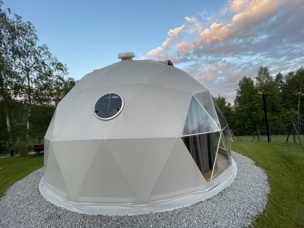 Glamp, namiot sferyczny, 7 m, wersja Kanadyjska