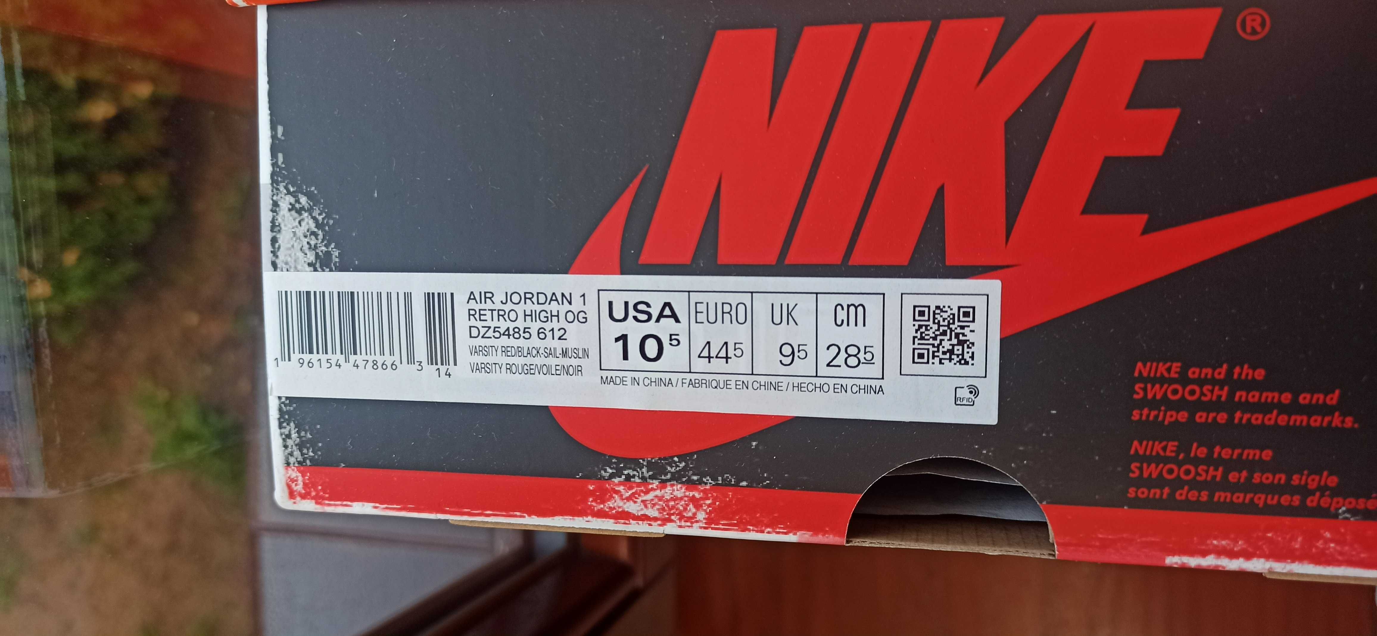 (r. 44,5/ us 10,5) Nike Jordan 1 Retro High OG Chicago Lost and Found