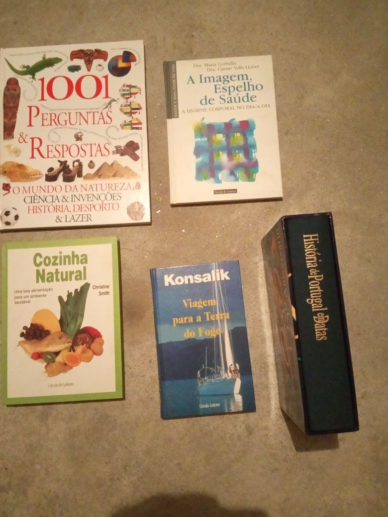 Lote de 10 livros de receitas e saúde