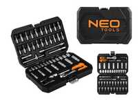 Zestaw Narzędzi Klucze Nasadowe NEO 55 el. 1/4” – Bity TORX + Walizka