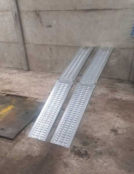RAMPY ZAŁADUNKOWE najazdowe stalowe składane 400kg 180cm komplet 2 szt