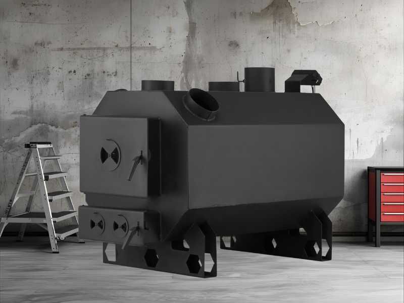 Piec nadmuchowy z nadmuchem OKTAGON 45KW Dmuchawa ECODESIGN KLASA A