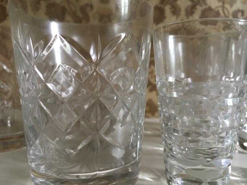 хрустальные рюмки стаканы бокалы