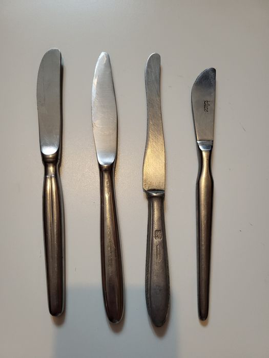 Zestaw 4 noże z okresu PRL nierdzewne LeFana i inne (nie gerlach )