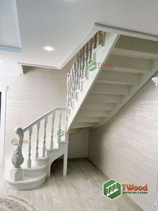 Білі сходи | Дубові сходи | Сходи із різьбою чпу | Виготовлення сходів