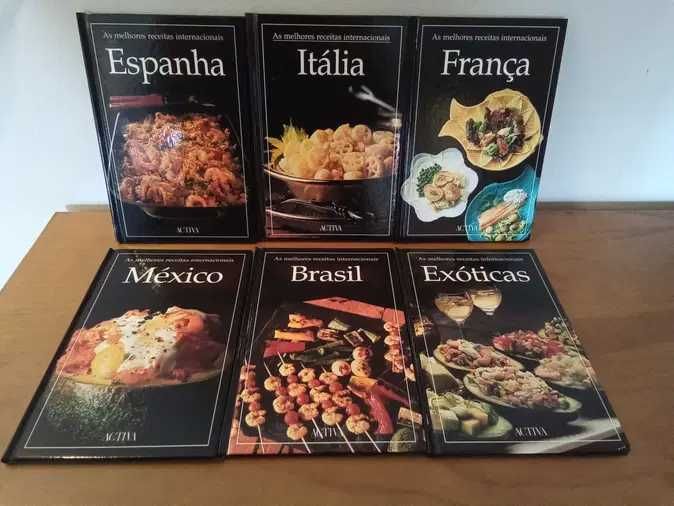 Vários conjuntos de Livros de Culinária - total 46 livros