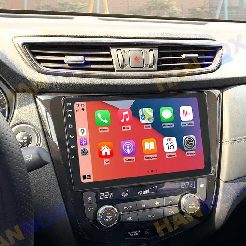 Auto rádio Nissan Qashqai X-Trail Gps Bluetooth USB Carplay & Android