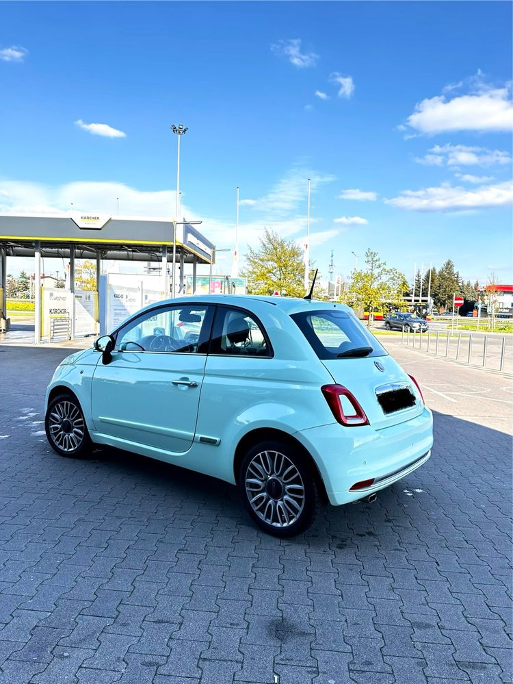 FIAT 500 1.2 benzyna 2016 mały przebieg bogate wyposażenie półskóry