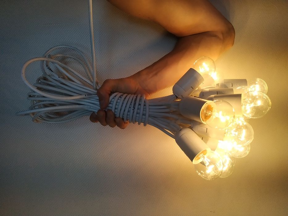 Ретро гирлянда гірлянда лампочки лампы