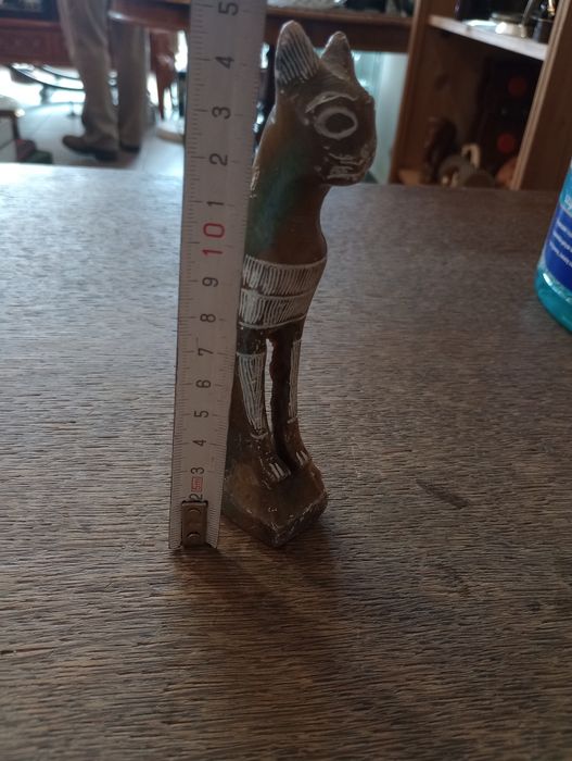 Egipska figurka Kota kamień marmur Okazja