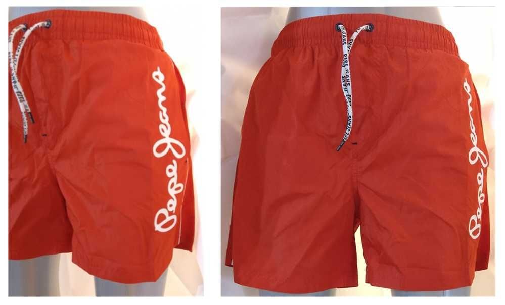 Pepe Jeans calção de banho vermelho Tam S (185)