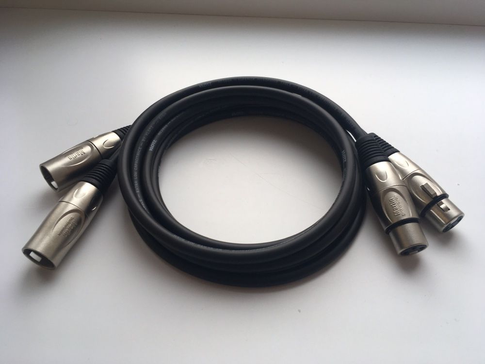 Мікрофонний кабель XLR/XLR,XLR/TRS(Jack 6,35mm)
