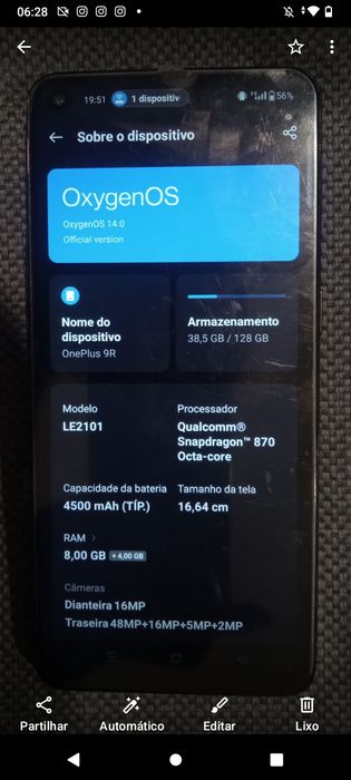 Telemóvel One plus 9R em perfeitas condições