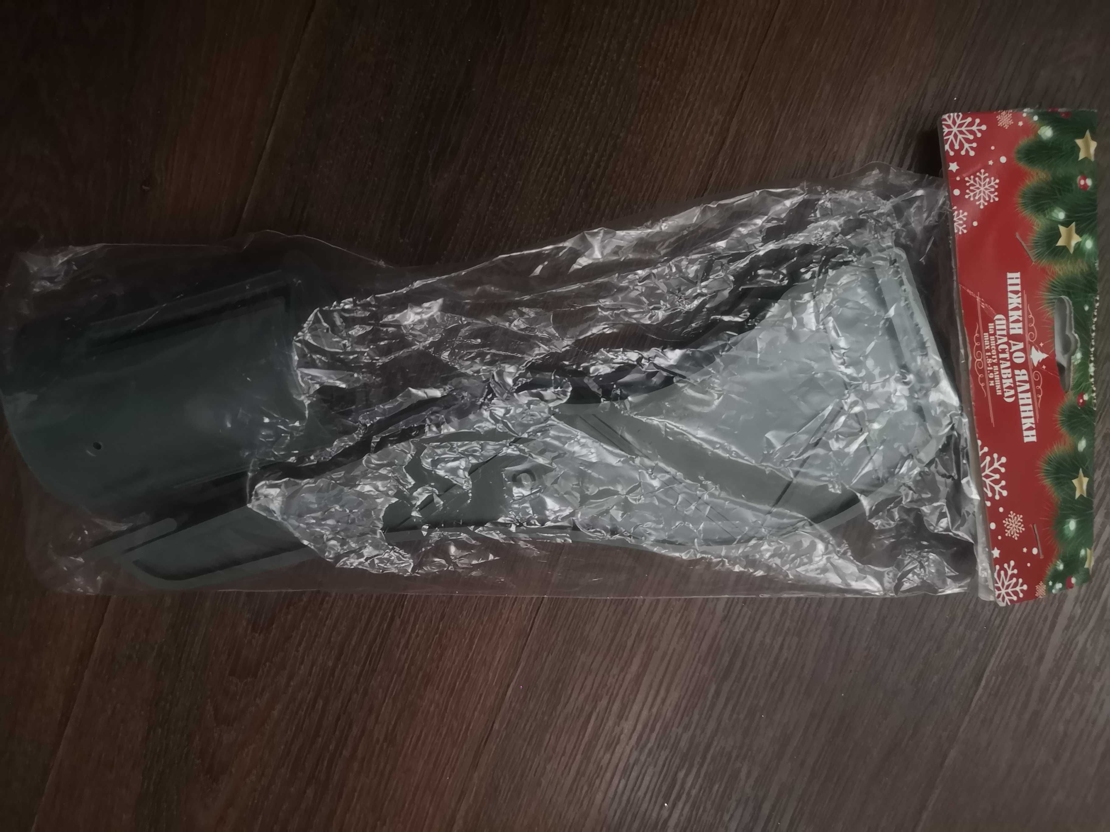 новая пластиковая подставка для елки крестовая ножки новый год рождест
