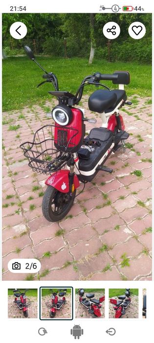 Електровелосипед скутер литий акум.