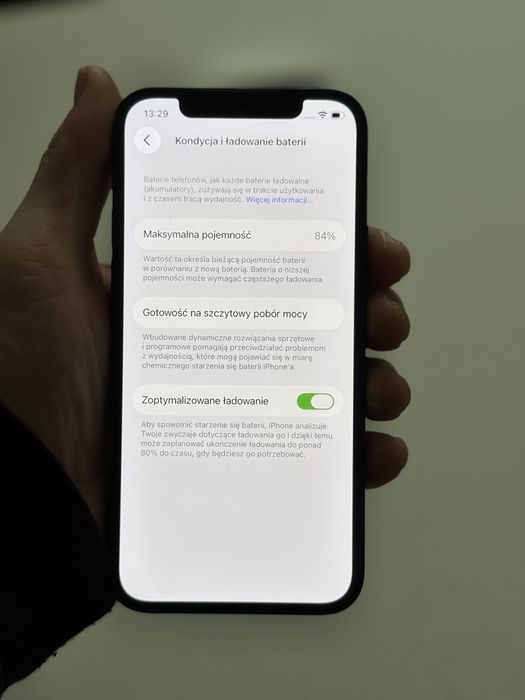 Apple iPhone 12 64GB Black - Bateria 84%