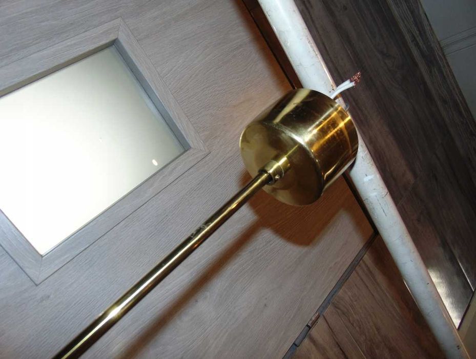 Żyrandol piętrowy z kryształkami szklanymi,vintage