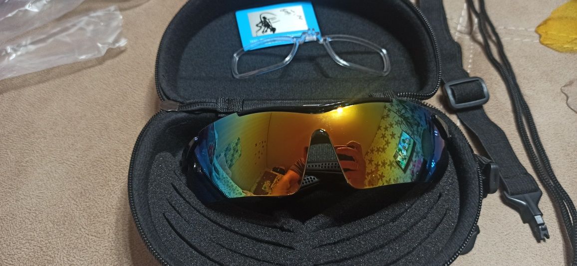 Тактичні штурмові військові окуляри с поляризацiей oakley 5 лiнз