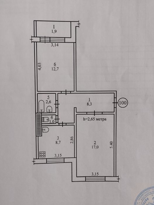2 квартира Юбилейная чешка 4/5 эт., кухня 9м зуп. Ювілейна