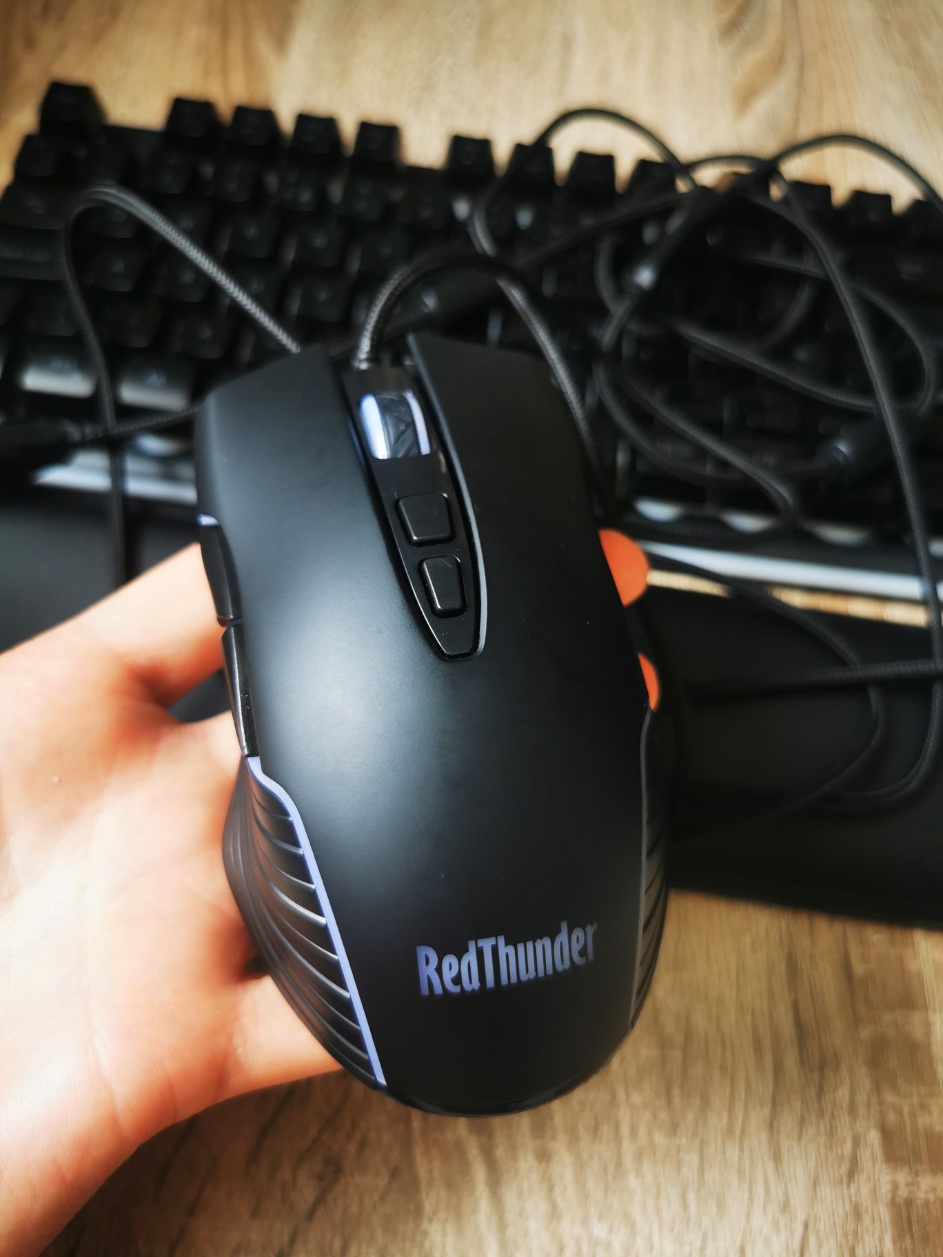 Klawiatura+mysz mechaniczna K10 RedThunder przewodowa Anti-Ghosting 72