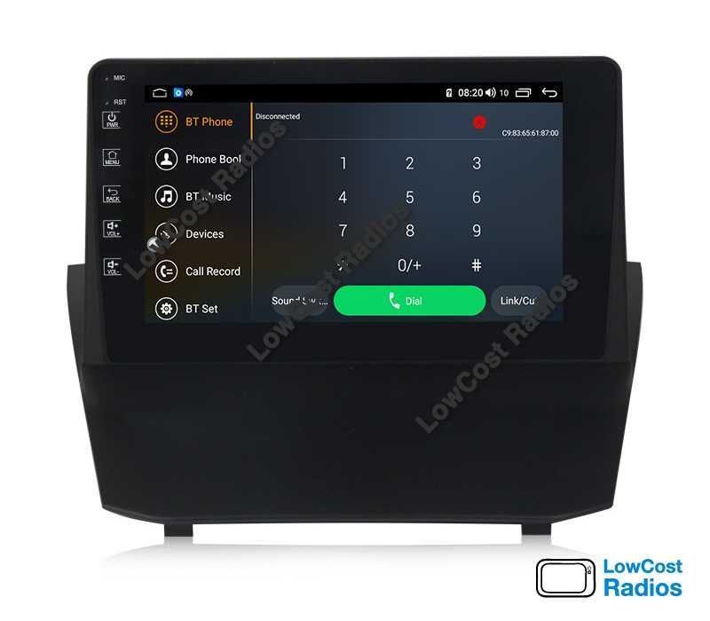 Auto Rádio 9' FORD FIESTA | GPS ANDROID Bluetooth USB APPS WIFI