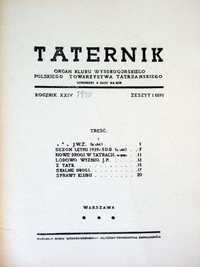 Taternik. Rok 24. Zeszyt 1 [119]. 1940. Reprint