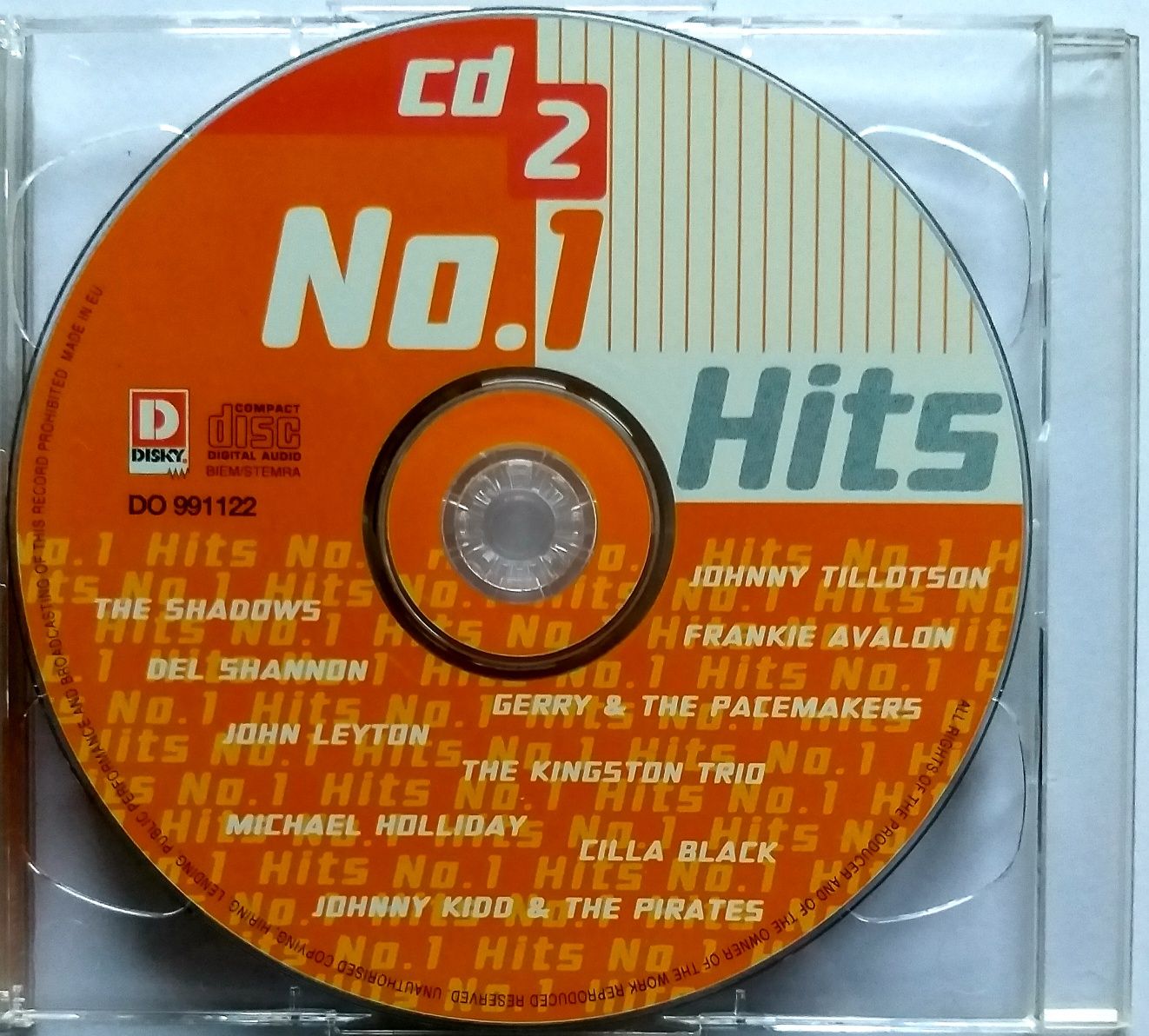 No.1 Hits 2CD 2000r Shirley Bassey The Shadows Cilla Black The Animals