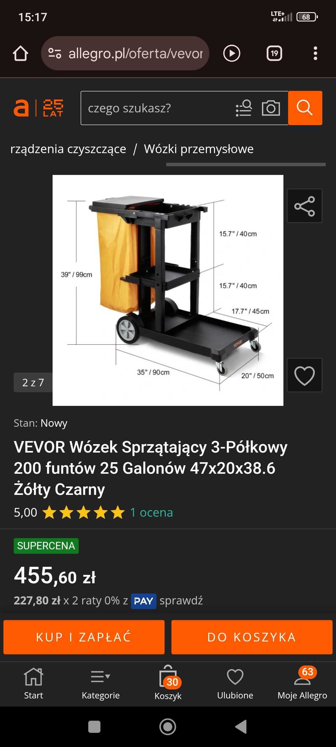 Wózek sprzątający