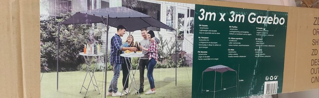 Altanka ogrodowa pawilon Gazebo 3 x 3 m Nowe