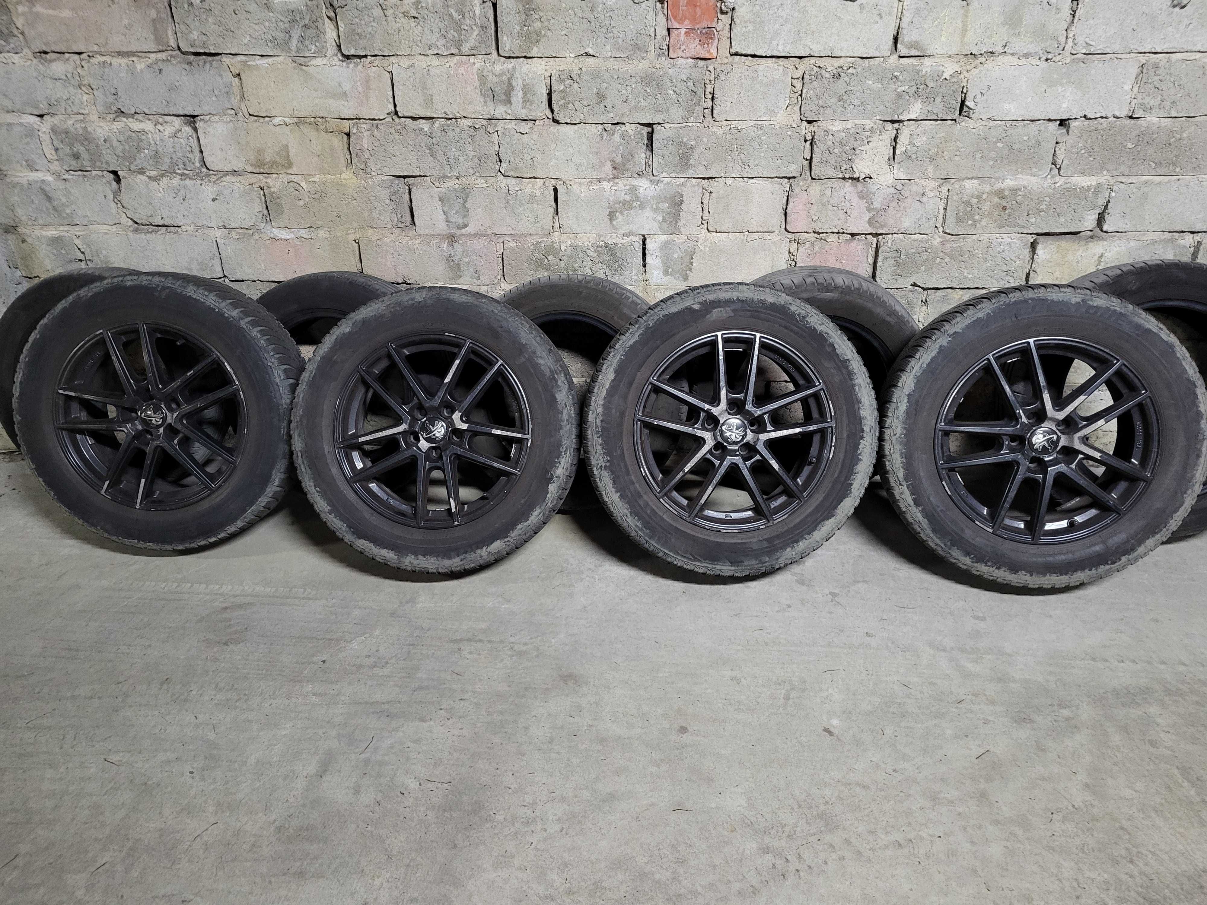 Felgi Aluminiowe PEUGEOT  17 Cali + opony Zimowe Bridgestone Blizzak