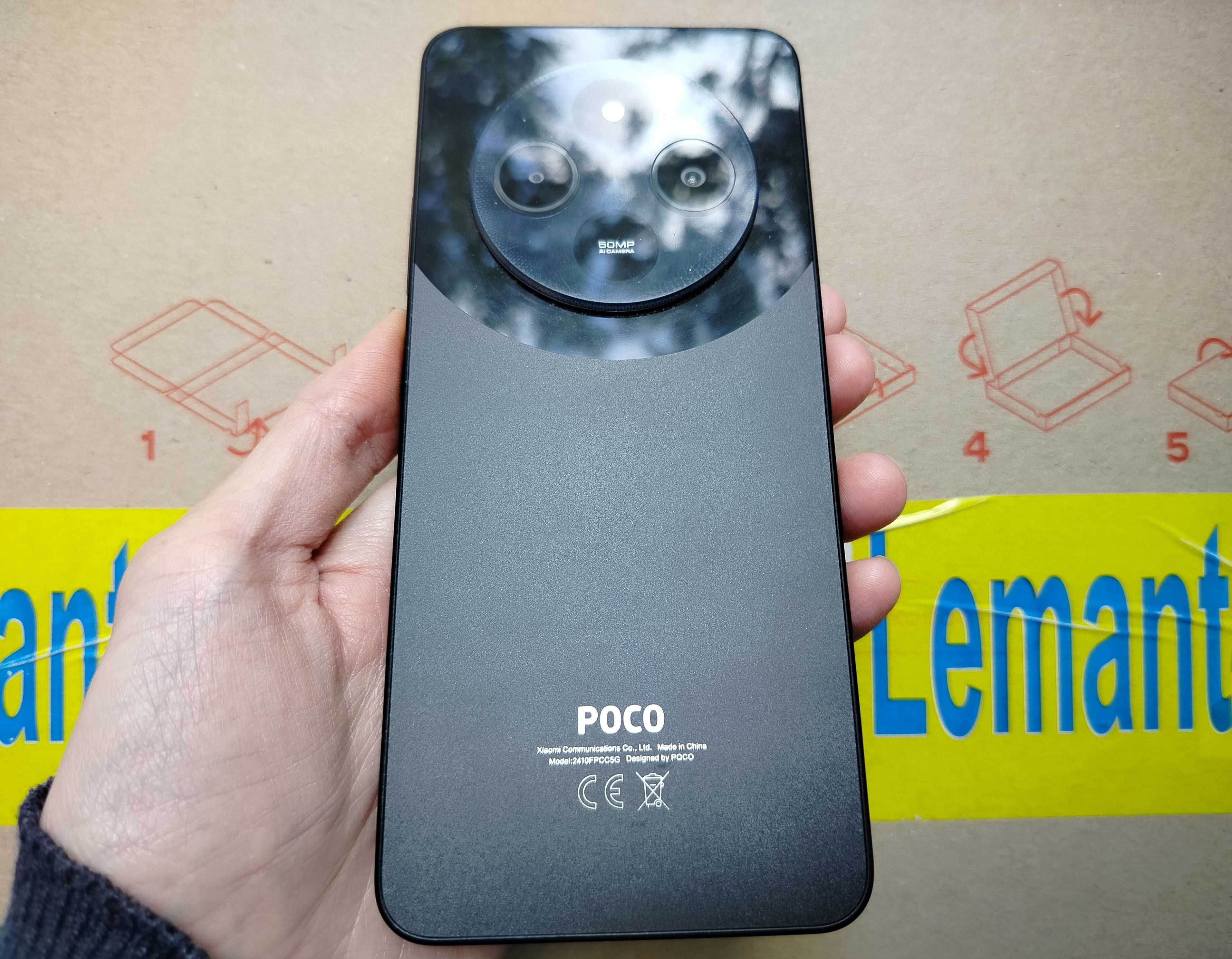 Смартфон Xiaomi Poco C75 6/128Gb Black + захисне скло 2 шт та бампер
