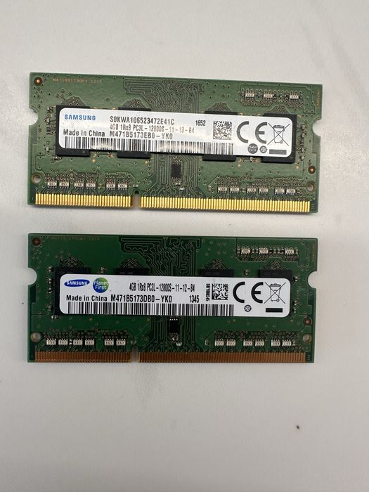 Аператівна памʼять для ноута DDR3 4gb