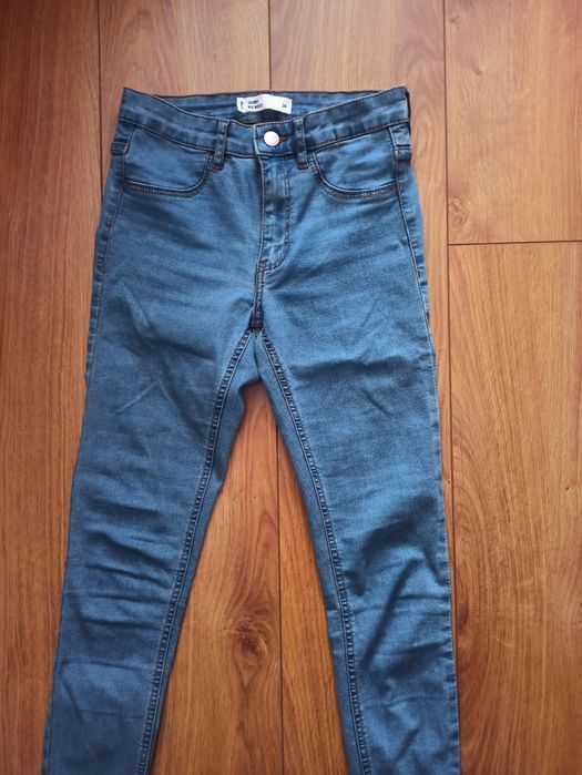 Spodnie jeansy skinny jeans mid waist 34