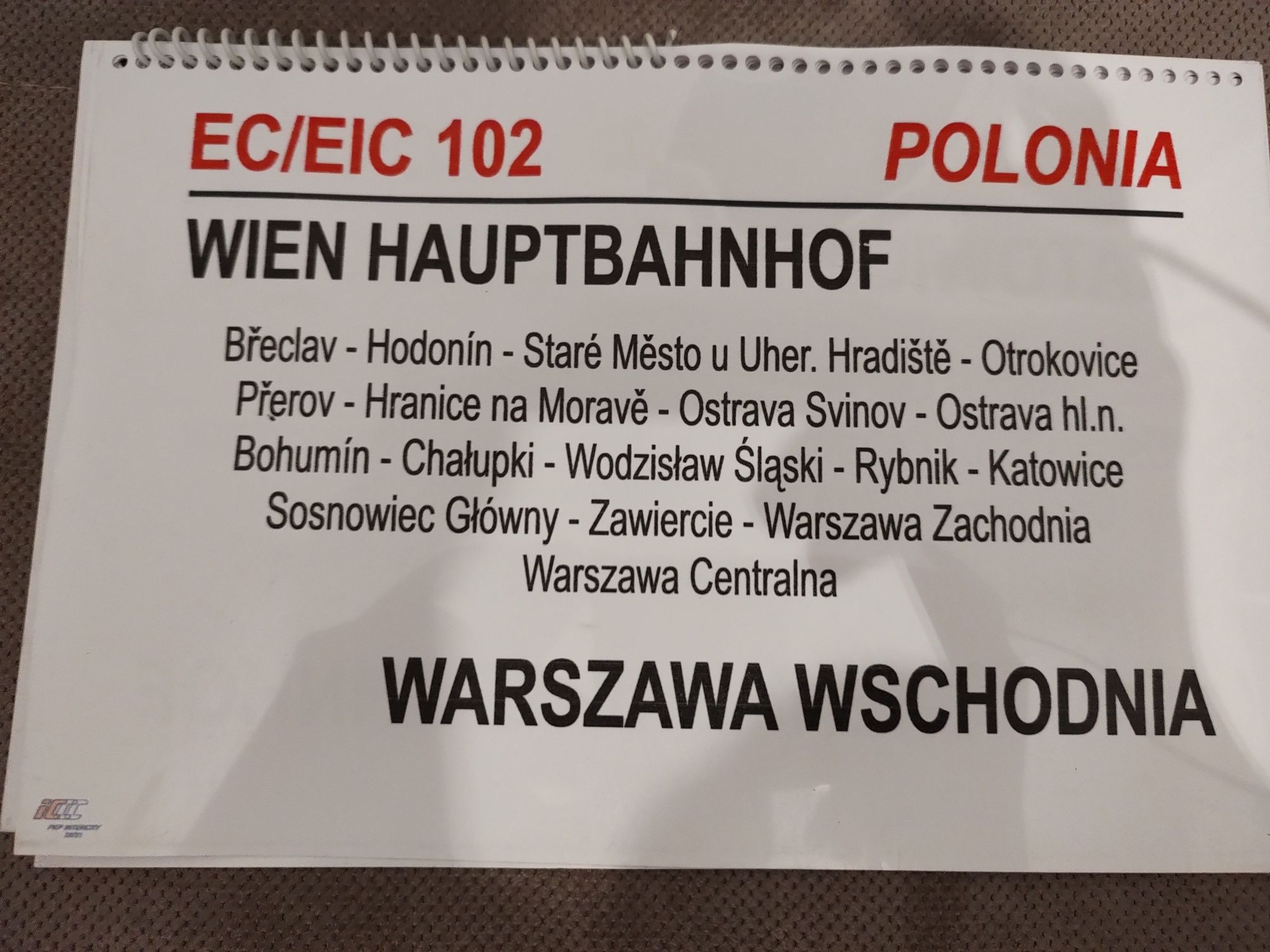 Obrotowa tablica relacyjna pkp