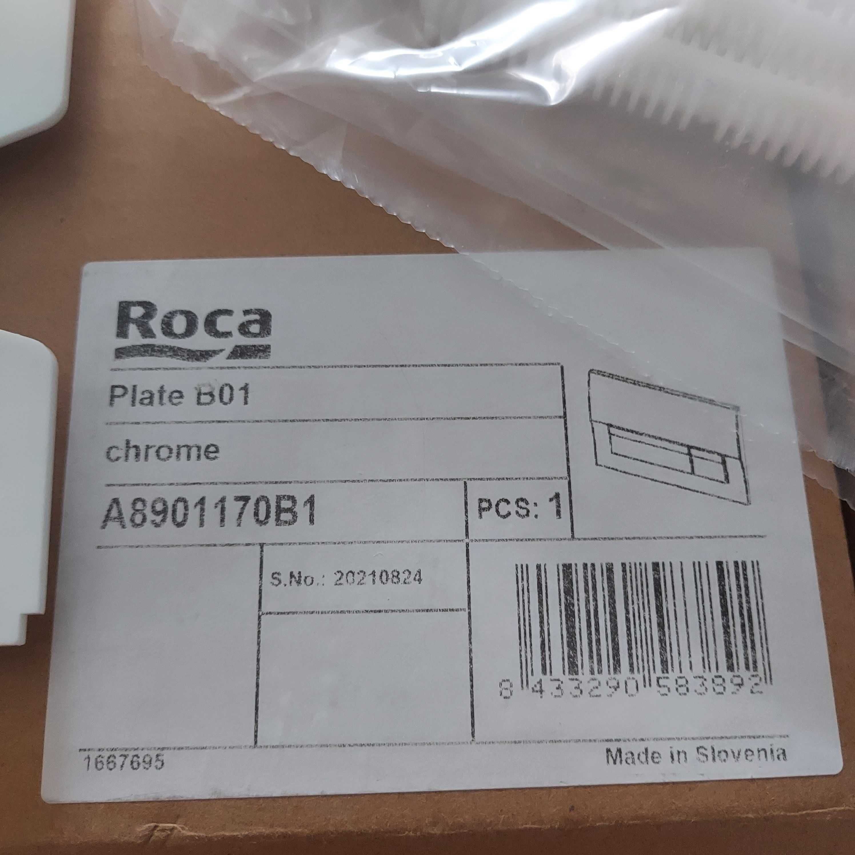 Przycisk do stelaży WC Roca chrome