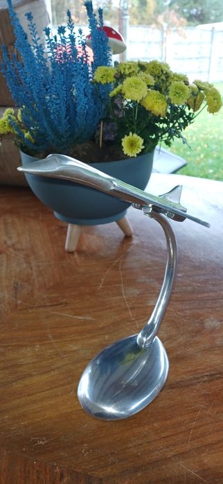 Ekskluzywna statuetka Concorde z lat 80–90 – hand made, aluminium