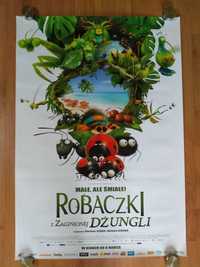 Plakat filmowy Robaczki z zaginionej dżungli/Oryginał z 2018 roku.