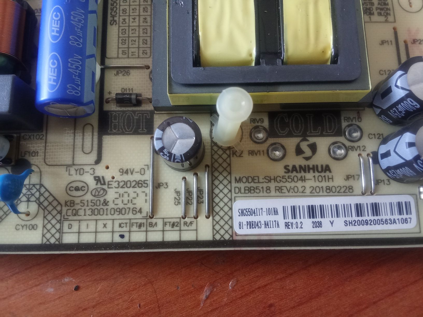 Conjunto Mainboard e Fonte para TV Xiaomi
